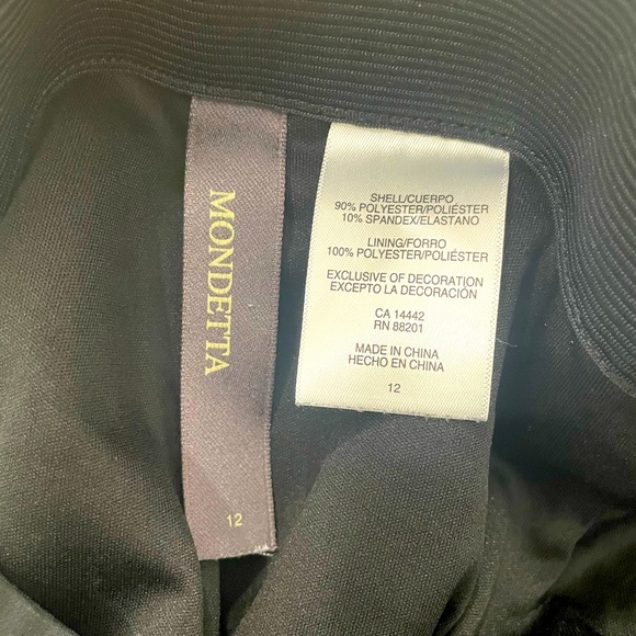 Black Lined Tailored "Comfort Stretch" Elastic-Waist Pants Everyday/Work pants - Picture 8 of 12